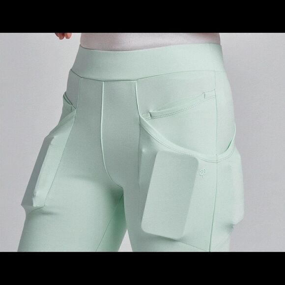 NWT Betabrand Large Petite Journey Skinny-Leg Journey Pants, Color Mojito - Picture 12 of 13